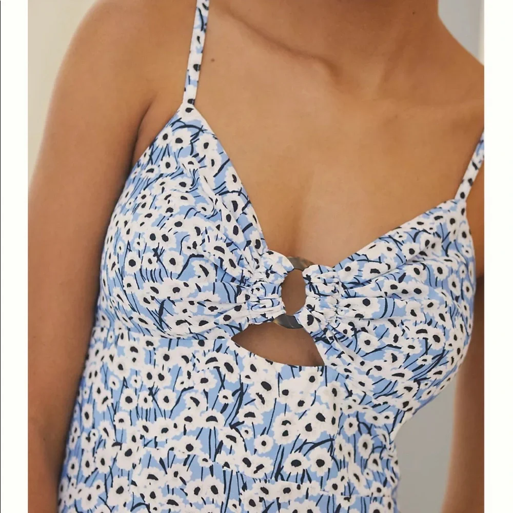 Anthropologie Hutch Ditsy Print Jumpsuit 💙🌼💙🌼 - Picture 5 of 11